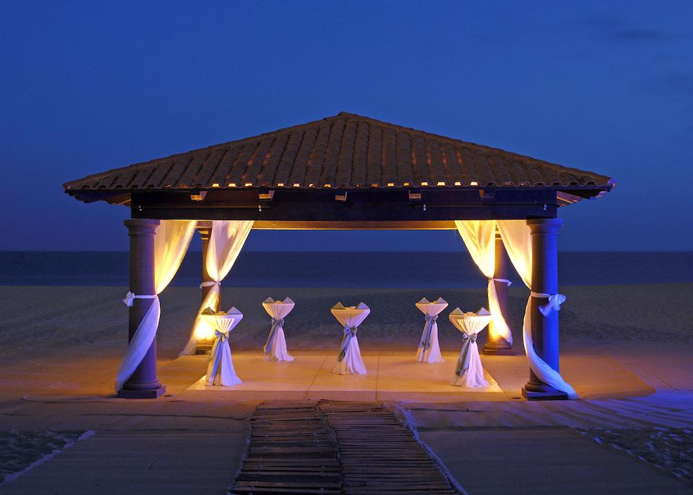 Outdoor banquet area